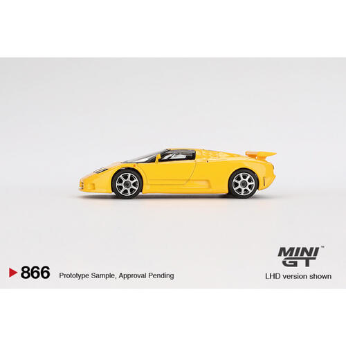 MINIGT	Bugatti EB110 Super Sport Giallo Bugatti合金車866