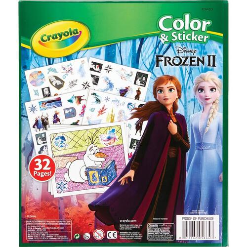 Crayola繪兒樂Disney Frozen迪士尼冰雪奇緣貼紙著色本