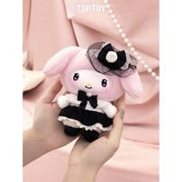 TOPTOY/三麗鷗家族姐妹穿搭系列搪膠毛絨盲盒 - 隨機發貨