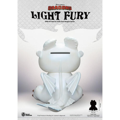 Beast-Kingdom USA | VPB-017 How to Train Your Dragon Series Vinyl Functional Figurines: Light Fury