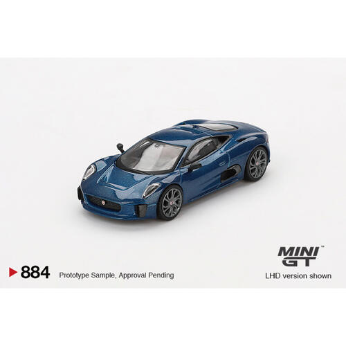 MINIGT	Jaguar C-X75 Blue合金車886 