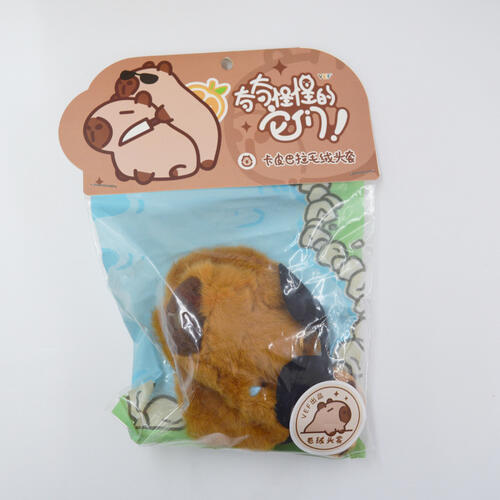 TUNTUNZAI	卡皮巴拉毛絨頭套-疊疊豚