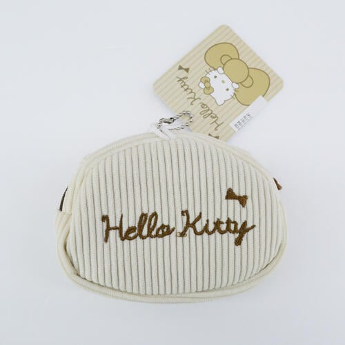 Sanrio 三麗鷗燈心絨角色錢包-Hello kitty