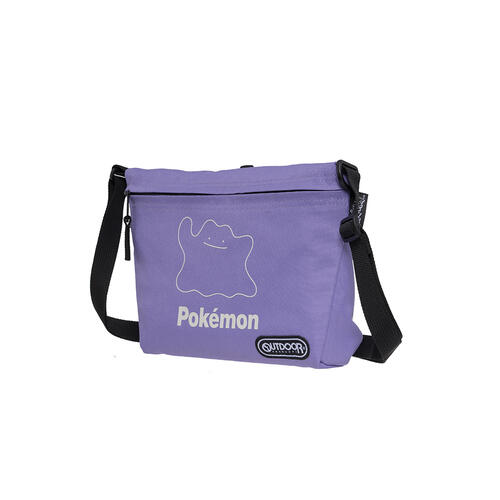 Pokemon 精靈寶可夢 夜光百變怪橫式側背包#紫色