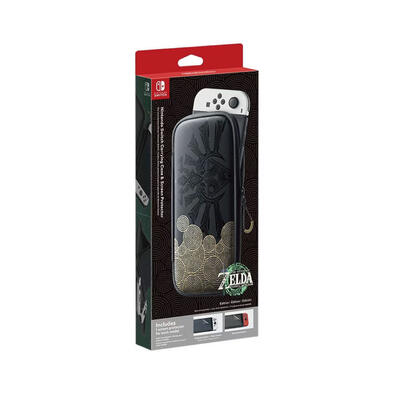 Nintendo Switch 攜行包薩爾達傳說王國之淚式樣 附2款螢幕保護貼