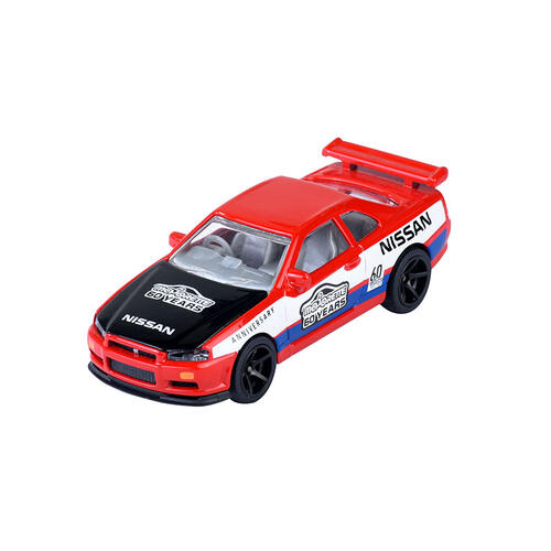 Majorette 美捷輪小汽車-日產Skyline GT-R R34豪華60周年版