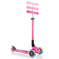 Globber高樂寶 閃輪折疊滑板車 粉紅色