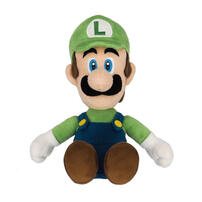 Nintendo任天堂 超級瑪利歐All Star Collection 路易吉坐姿絨毛玩偶 (25厘米)
