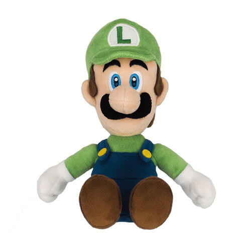 Nintendo任天堂 超級瑪利歐All Star Collection 路易吉坐姿絨毛玩偶 (25厘米)