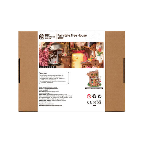 童話樹屋-木質拼裝模型