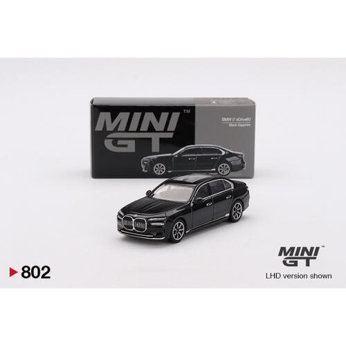 MINIGT	BMW i7 xDrive60 Black Sapphire 合金車802