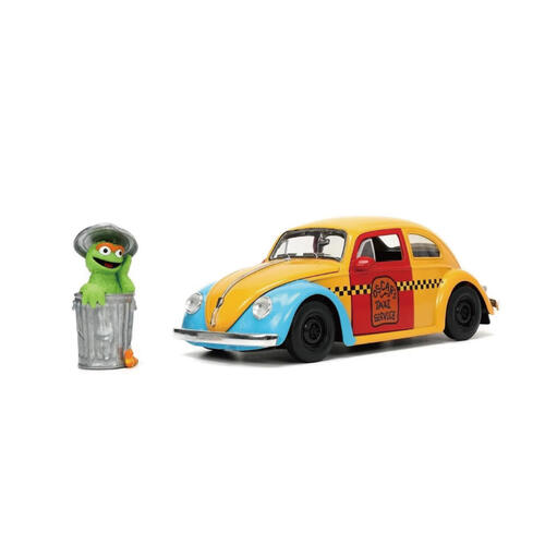 Jada 芝麻街 1:24合金車+奧斯卡公仔