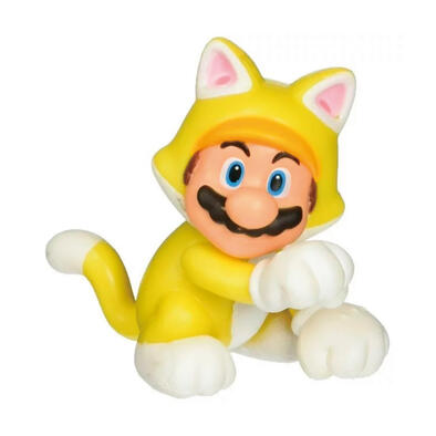 Super Mario瑪利歐 任天堂2.5吋公仔-貓咪瑪利歐