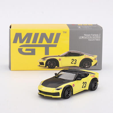 MINIGT	Nissan Z LB★NATION WORKS Ikazuchi Yellow 合金車826