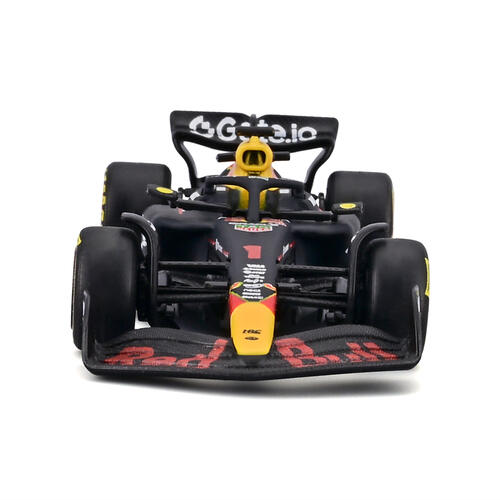 Bburago比美高1:64 F1掛卡系列-紅牛車隊RB21（2025巴林大獎賽）（#22角田裕毅）（無頭盔）-啞藍18-58003#22