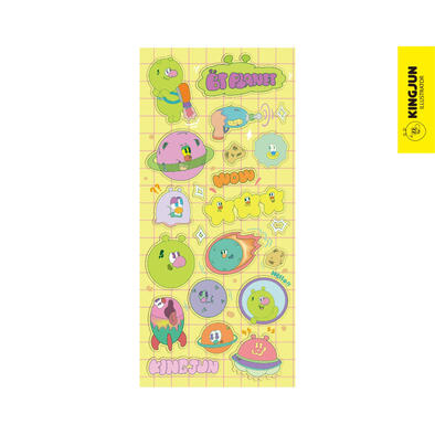 Kingjun	透明貼紙／BT 太空