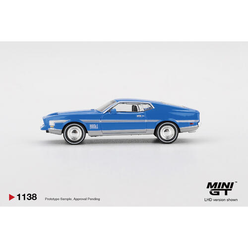 MINIGT	Ford Mustang Mach 1 Grabber Blue 合金車1138