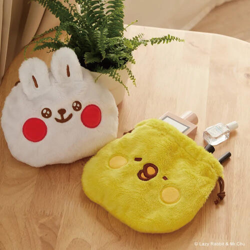 Lazy Rabbit & Mr Chu Drawstring Bag - (Chiu)