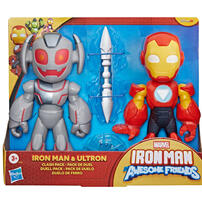 Marvel漫威 鐵甲奇俠與神奇老友記珍寶尺寸鐵甲奇俠和奧創對戰套組