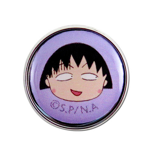 Chibi Maruko 櫻桃小丸子 口罩香氛釦-紫