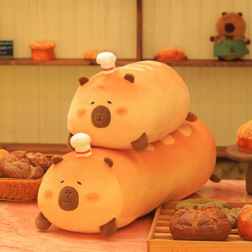 TUNTUNZAI卡皮巴拉	豚豚崽烘焙坊-法棍長抱枕75cm