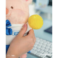 Lulu The Piggy罐頭豬 上班豬事多系列 - 為你打氣Lu毛絨公仔 