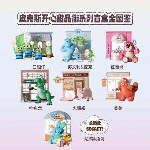 Miniso Pixar 皮克斯開心甜品街系列盲盒- 隨機發貨