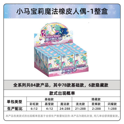 KAYOU 彩虹小馬-魔法橡皮人偶-隨機出貨