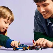 LEGO樂高幻影忍者系列 羅格和錐克斯的賽車大對決 71840