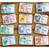 Kayou卡游 海綿寶寶-比奇堡路人魚身分卡系列-不織布徽章- 隨機發貨