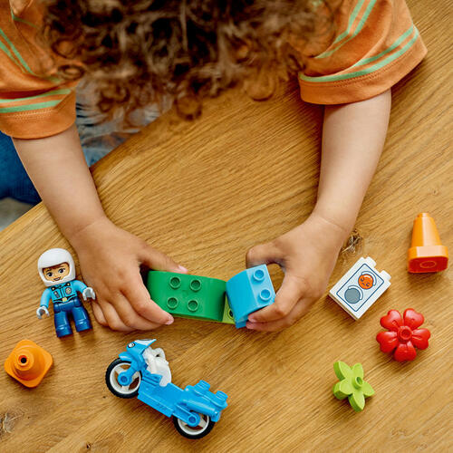 LEGO樂高得寶系列 藍色警用電單車 10471