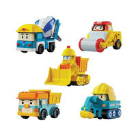 Robocar Poli波力救援小英雄 ROI迷你模型車-建築小隊5入組