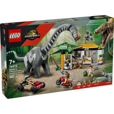 LEGO樂高侏羅紀世界系列 迅猛龍和泰坦巨龍的追蹤任務 76973
