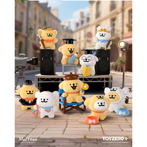 Maltese 線條小狗 - 人生劇場系列- 隨機發貨