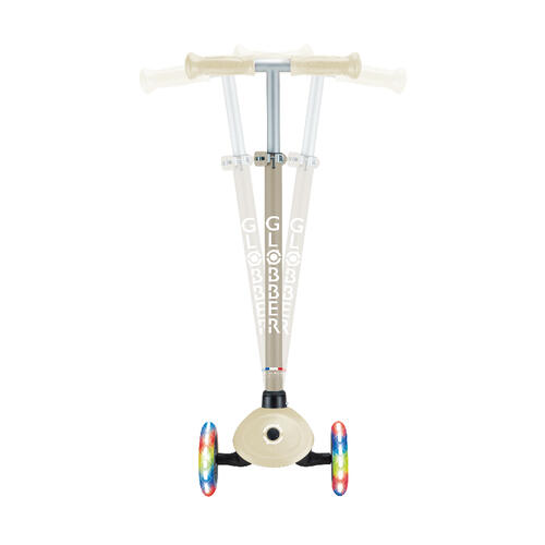 Globber高樂寶 Expert發光三輪滑板車 - 沙棕色