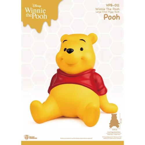 Disney迪士尼 VPB-011-小熊維尼系列  大型搪膠存錢筒 小熊維尼款