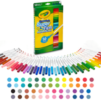 Crayola繪兒樂 50色細頭兒童可水洗記號筆