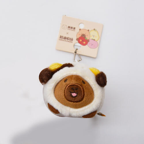 TUNTUNZAI卡皮巴拉	豚豚崽鬆鬆體奶牛掛件
