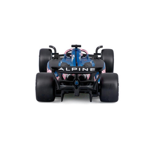 Bburago比美高1:43 F1系列-1:43 阿爾派 A525（無頭盔，紙盒版）（2025 摩納哥大獎賽）（#10 皮埃爾&middot;加斯利）- 金屬藍/啞光黑/粉紅