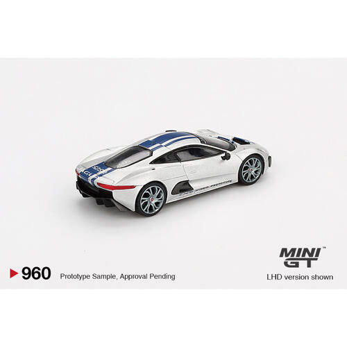 MINIGT	Jaguar C-X75 Silver 合金車 960
