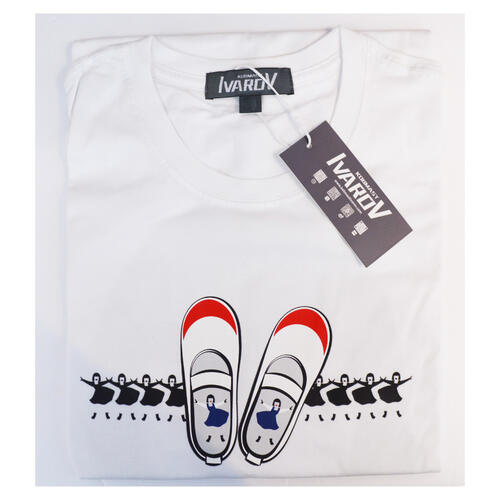 Chibi Maruko 櫻桃小丸子	Avantgardey SHOES T-SHIRT WHITE /L