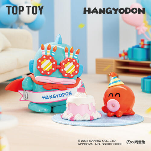 Sanrio三麗鷗 TOPTOY人魚漢頓生日大快樂系列-隨機發貨