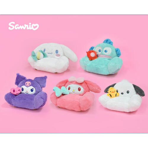 Sanrio三麗鷗 6"三麗鷗沙發造型玩偶-漸層款- 隨機發貨