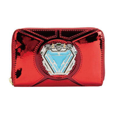 Marvel漫威 LOUNGEFLY/漫威鋼鐵人15周年拉鍊皮夾