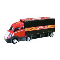 playpop 聲光變形消防基地車