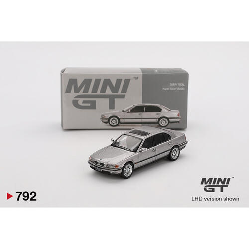 MINIGT	BMW 750IL Aspen Silver Metallic 合金車792