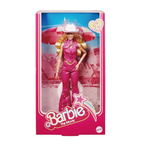 Barbie芭比 收藏系列-芭比電影粉紅西部裝扮娃娃