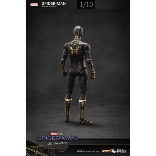 Marvel漫威 中動 蜘蛛人 7吋可動人偶 黑金戰衣款
