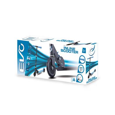 EVO Inline Scooter Black / Light Blue (Alu & TPR)