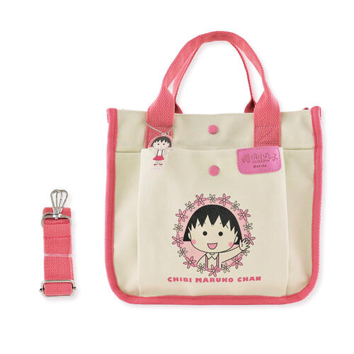 Chibi Maruko 櫻桃小丸子 側背包-粉色款